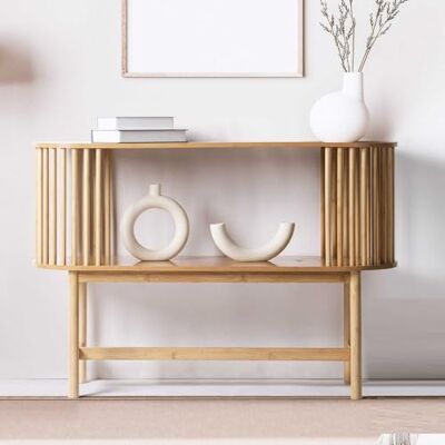 DRW Consola aparador Eco Life de MDF y Madera en Natural DRW Consola aparador Eco Life de MDF y Madera en Natural