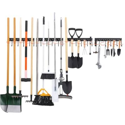 VEVOR Organizador de Herramientas de Pared Capacidad de 204kg en Total Estante de Almacenamiento de Pared con 24 Ganchos en L Fijos 20 Ganchos en S Ajustables y 4 Rieles para Garaje Jardín Taller VEVOR Organizador de Herramientas de Pared Capacidad de 204kg en Total Estante de Almacenamiento de Pared con 24 Ganchos en L Fijos 20 Ganchos en S Ajustables y 4 Rieles para Garaje Jardín Taller
