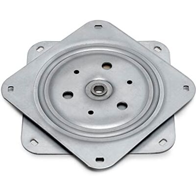 EMUCA Base giratoria/plataforma rotatoria de 360° para mueble/pantalla TV/monitor de acero cincado EMUCA Base giratoria/plataforma rotatoria de 360° para mueble/pantalla TV/monitor de acero cincado