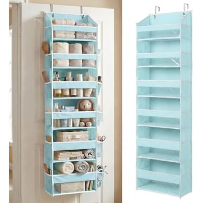 HOMELUX THEORY UPGRADED Organizador para colgar sobre la puerta de 55 x 14 x 6.7 6 bolsillos frontales de gran capacidad + 12 bolsillos laterales Organizador de almacenamiento colgante para HOMELUX THEORY UPGRADED Organizador para colgar sobre la puerta de 55 x 14 x 6.7 6 bolsillos frontales de gran capacidad + 12 bolsillos laterales Organizador de almacenamiento colgante para