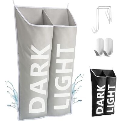 DONAQ Cesta colgante para ropa sucia XL de 40 x 22 pulgadas, ahorro de espacio, bolsas de almacenamiento sobre la puerta, cestas detrás de la puerta para ropa sucia y cesta montada en la pared para DONAQ Cesta colgante para ropa sucia XL de 40 x 22 pulgadas, ahorro de espacio, bolsas de almacenamiento sobre la puerta, cestas detrás de la puerta para ropa sucia y cesta montada en la pared para