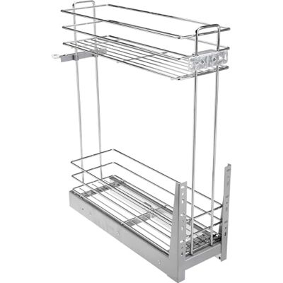 GTV Cesto Extraíble Cargo para Mueble de 200mm, , Cierre Suave, 2 Niveles, Guías de Extracción Total, Acero Cincado, Organizador de Cocina GTV Cesto Extraíble Cargo para Mueble de 200mm, , Cierre Suave, 2 Niveles, Guías de Extracción Total, Acero Cincado, Organizador de Cocina