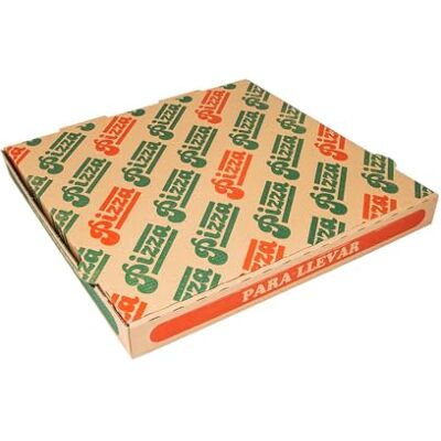Garcia de Pou García de Pou 100 Unidades Cajas De Pizza 'Thepack' 330 G/M2 33X33X3,8 Cm Natural Cartón Ondulado Microcanal Garcia de Pou García de Pou 100 Unidades Cajas De Pizza 'Thepack' 330 G/M2 33X33X3,8 Cm Natural Cartón Ondulado Microcanal