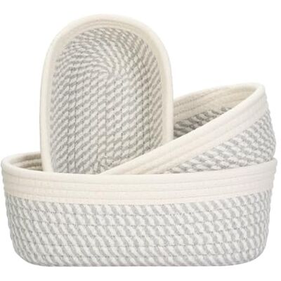 VINATO Cesto Ropa, Set de 3 Cestas Almacenaje Baño Multifunción Organizador (3 Tamaños) para Baño, Cocina, Habitación de Niños y Decoración VINATO Cesto Ropa, Set de 3 Cestas Almacenaje Baño Multifunción Organizador (3 Tamaños) para Baño, Cocina, Habitación de Niños y Decoración