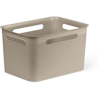 Rotho Babydesgin Rotho Babydesign Pina Cesta M Cesta de almacenamiento de plástico para habitación de bebé, baño y hogar, organizador para estantes y cajones, ligero, ergonómico, con esquinas redondeadas, color topo Rotho Babydesgin Rotho Babydesign Pina Cesta M Cesta de almacenamiento de plástico para habitación de bebé, baño y hogar, organizador para estantes y cajones, ligero, ergonómico, con esquinas redondeadas, color topo