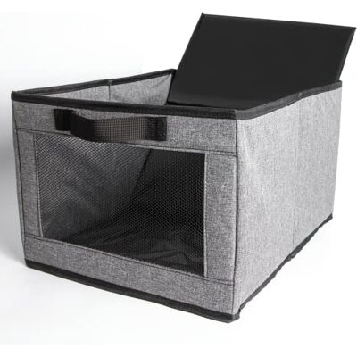 tEEZErshop Organizador de armario con transparente, 40 x 32 x 23 cm, gran capacidad, con cartón de polipropileno estable, 650 g, plegable, para ropa y juguetes tEEZErshop Organizador de armario con transparente, 40 x 32 x 23 cm, gran capacidad, con cartón de polipropileno estable, 650 g, plegable, para ropa y juguetes