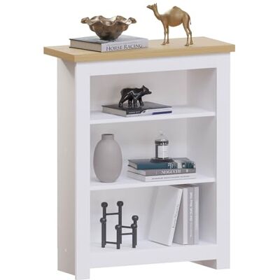 Vida Designs Estantería Arlington de , moderna, con 3 niveles, estantes para exhibición, almacenamiento, muebles MDF, blanco. Vida Designs Estantería Arlington de , moderna, con 3 niveles, estantes para exhibición, almacenamiento, muebles MDF, blanco.