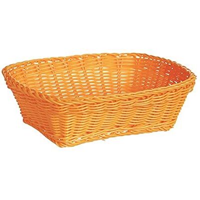 Excelsa Cesta Trenzada (24 x 18 cm), Color Naranja, 6 Unidades Excelsa Cesta Trenzada (24 x 18 cm), Color Naranja, 6 Unidades