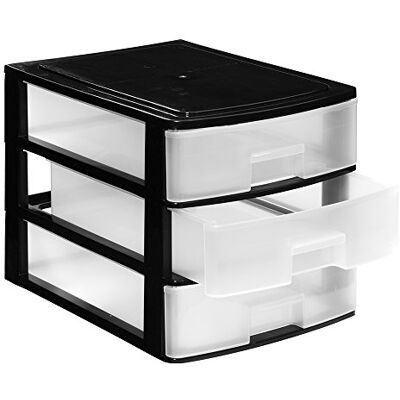 Great Plastic Lote de 3 Cajas Stylo en Color Negro 355 x 265 x 265 Great Plastic Lote de 3 Cajas Stylo en Color Negro 355 x 265 x 265