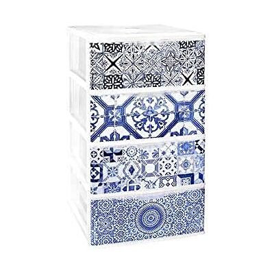 Great Plastic Lote de 4 Cajas Big con diseño de Londres 380 x 370 x 626 Great Plastic Lote de 4 Cajas Big con diseño de Londres 380 x 370 x 626