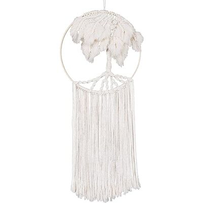 Solid Oak Macrame Percha DE Pared Palm ARBOL Solid Oak Macrame Percha DE Pared Palm ARBOL