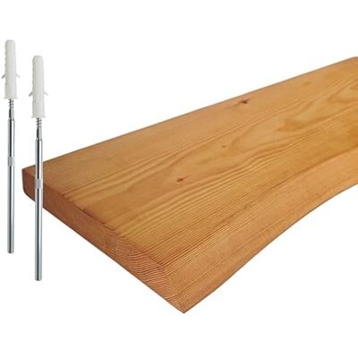 Relaxdays Estantería Flotante rústica de Pino Macizo 3x100x22 cm Natural Relaxdays Estantería Flotante rústica de Pino Macizo 3x100x22 cm Natural