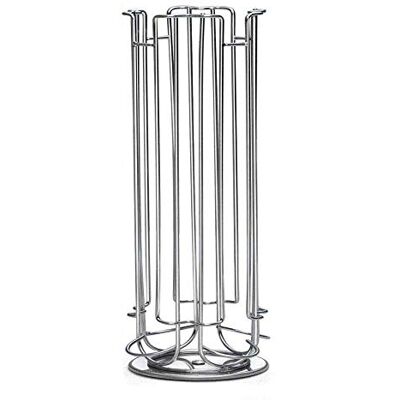 BAKAJI Soporte para cápsulas de café Dolce Gusto, inserción vertical de metal plateado (24 huecos) BAKAJI Soporte para cápsulas de café Dolce Gusto, inserción vertical de metal plateado (24 huecos)