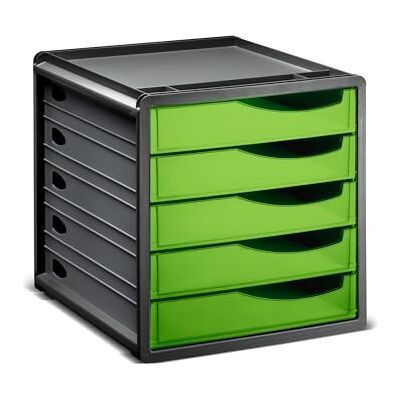 Rotho Spacemaker cajonera y organizador de cajones A4 5 cajones verde/negro Organizador de escritorio A4, archivador y cajonera de escritorio con 5 cajones, compartimentos superiores, apilable Rotho Spacemaker cajonera y organizador de cajones A4 5 cajones verde/negro Organizador de escritorio A4, archivador y cajonera de escritorio con 5 cajones, compartimentos superiores, apilable
