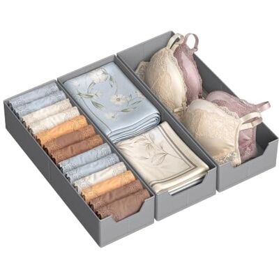 SONGMICS Juego de Organizadores para Cajones de Ropa Interior Plegables SONGMICS Juego de Organizadores para Cajones de Ropa Interior Plegables