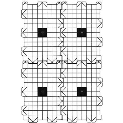 Attic Dek Sistema de almacenamiento de pisos, tablas de plataforma de plataforma para ático, fácil instalación, paquetes de pisos para garaje, techo y más, 4 paneles incluidos (negro) Attic Dek Sistema de almacenamiento de pisos, tablas de plataforma de plataforma para ático, fácil instalación, paquetes de pisos para garaje, techo y más, 4 paneles incluidos (negro)