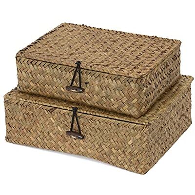 Canasta de almacenamiento Compactor Macao - Seagrass, Set de 2, Marrón Canasta de almacenamiento Compactor Macao - Seagrass, Set de 2, Marrón