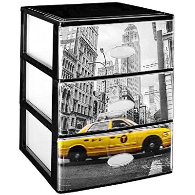 Great Plastic Lote de 3 Cajas en Color Negro 380 x 370 x 473, Neutro, pequeño Great Plastic Lote de 3 Cajas en Color Negro 380 x 370 x 473, Neutro, pequeño