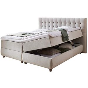 Atlantic Home Collection Tina Cama con Base de muelles, 180 x 200 cm, Incluye sobrecolchón, Grado de firmeza H2, y 2 cajones de Almacenamiento, Gris Claro, 180 x 200 cm Atlantic Home Collection Tina Cama con Base de muelles, 180 x 200 cm, Incluye sobrecolchón, Grado de firmeza H2, y 2 cajones de Almacenamiento, Gris Claro, 180 x 200 cm