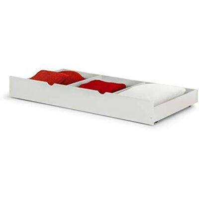 Julian Bowen Cama Nido/cajón de Almacenamiento Nova, Color Blanco, Individual Julian Bowen Cama Nido/cajón de Almacenamiento Nova, Color Blanco, Individual