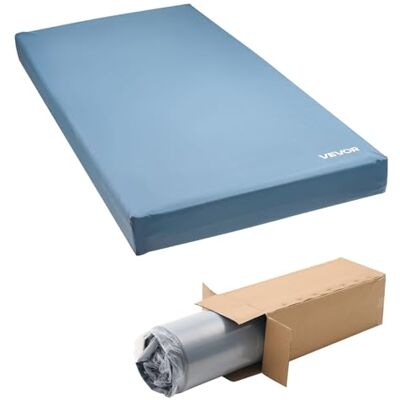 VEVOR Colchón de Cama Hospitalaria de Espuma Grado Médico, Carga 159 kg, Impermeable para Tratamiento de Úlceras por Presión en Residencias de Ancianos y Atención Domiciliaria, 91 x 203 x 15 cm VEVOR Colchón de Cama Hospitalaria de Espuma Grado Médico, Carga 159 kg, Impermeable para Tratamiento de Úlceras por Presión en Residencias de Ancianos y Atención Domiciliaria, 91 x 203 x 15 cm