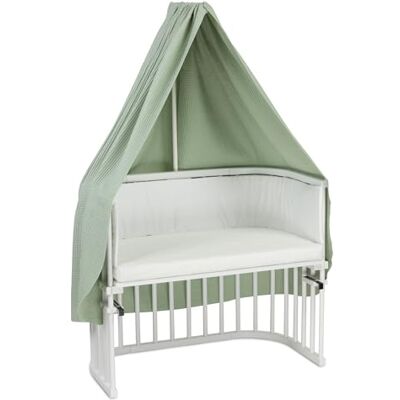 babybay Sky Waffle piqué para Soporte móvil, Apto para Todos los Modelos de hasta 96 cm de Longitud, Verde Jade babybay Sky Waffle piqué para Soporte móvil, Apto para Todos los Modelos de hasta 96 cm de Longitud, Verde Jade