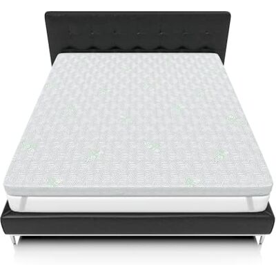 Mundialflex Topper para colchón de Poliuretano expandido, Blanco/Gris, 80 x 190 cm Mundialflex Topper para colchón de Poliuretano expandido, Blanco/Gris, 80 x 190 cm