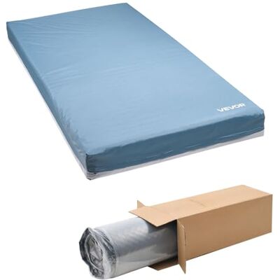 VEVOR Colchón de Cama Hospitalaria, Carga 203 kg, Redistribución de Presión, Espuma Multicapa de Grado Médico, para Tratamiento de Úlceras por Presión en Residencias de Ancianos, 91 x 203 x 15 cm VEVOR Colchón de Cama Hospitalaria, Carga 203 kg, Redistribución de Presión, Espuma Multicapa de Grado Médico, para Tratamiento de Úlceras por Presión en Residencias de Ancianos, 91 x 203 x 15 cm