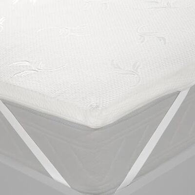 Caleffi Topper Viscoelástico para Colchon 4 cm – Sobrecolchon Transpirable y Ergonómico con Funda Lavable y Bandas Elásticas – Cubre Colchon para Dormir Mejor – Toper Colchon Caleffi Topper Viscoelástico para Colchon 4 cm – Sobrecolchon Transpirable y Ergonómico con Funda Lavable y Bandas Elásticas – Cubre Colchon para Dormir Mejor – Toper Colchon