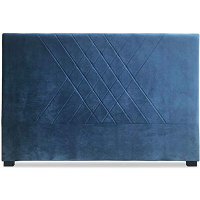 Menzzo Cabecero de Cama, 160 cm, Terciopelo, Color Azul Menzzo Cabecero de Cama, 160 cm, Terciopelo, Color Azul