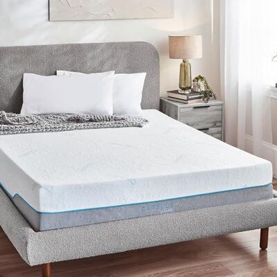Julian Bowen Colchón de espuma para cama doble Capsule Cool de 135 cm, color blanco Julian Bowen Colchón de espuma para cama doble Capsule Cool de 135 cm, color blanco