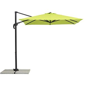 Schneider Sombrilla Rhodos Junior, color verde manzana, aprox. 230 x 230 cm, 8 piezas, sombrilla cuadrada Schneider Sombrilla Rhodos Junior, color verde manzana, aprox. 230 x 230 cm, 8 piezas, sombrilla cuadrada