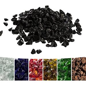 Teamson Home 4 Kg Rocas de Lava para Braseros de Gas, Cristal de Fuego Templado, Seguro para Estufas de Gas de Jardín Exterior, Negro Teamson Home 4 Kg Rocas de Lava para Braseros de Gas, Cristal de Fuego Templado, Seguro para Estufas de Gas de Jardín Exterior, Negro