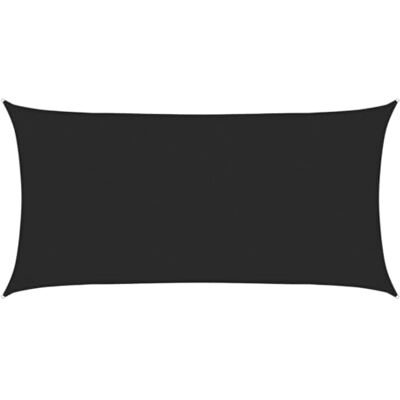 vidaXL Toldo de vela 160 g/m² negro 2,5x5 m HDPE - Toldo de vela vidaXL Toldo de vela 160 g/m² negro 2,5x5 m HDPE - Toldo de vela