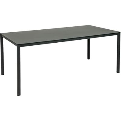 greemotion mesa Grenada comfort antracita, mesa de comedor con tablero de cristal con aspecto de cerámica, mesa de jardín con estructura ligera de acero inoxidable, dimensiones aprox. 180 x 75 x 90 cm greemotion mesa Grenada comfort antracita, mesa de comedor con tablero de cristal con aspecto de cerámica, mesa de jardín con estructura ligera de acero inoxidable, dimensiones aprox. 180 x 75 x 90 cm
