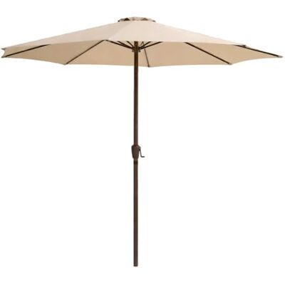 LOLAhome Parasol Fijo +Resistente, diámetro 350 cm, Aluminio Topo, Tessa LOLAhome Parasol Fijo +Resistente, diámetro 350 cm, Aluminio Topo, Tessa