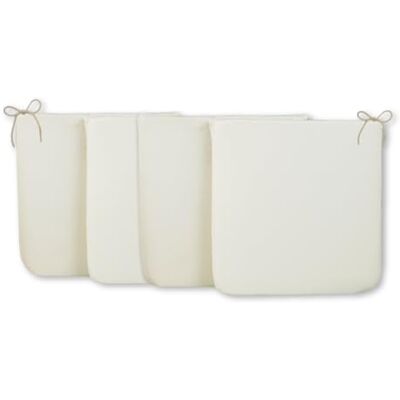 CHELY INTERMARKET Cojines para Sillas 40x40x3 cm Blanco Pack 4 Asientos Acolchados Espuma Alta Densidad Funda Desenfundable con Cremallera Lavables Antideslizante para Cocina Comedor Terraza Jardin CHELY INTERMARKET Cojines para Sillas 40x40x3 cm Blanco Pack 4 Asientos Acolchados Espuma Alta Densidad Funda Desenfundable con Cremallera Lavables Antideslizante para Cocina Comedor Terraza Jardin