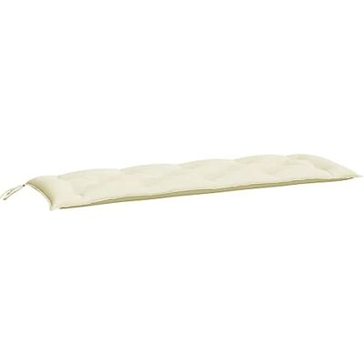 Cojines para banco de jardín Vidaxl 2 uds blanco crema 150x50x7 cm Cojines para banco de jardín Vidaxl 2 uds blanco crema 150x50x7 cm