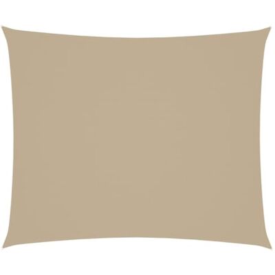 vidaXL Vela Sombrilla Oxford Tela Rectangular 4x6m Beige - Vela Sombrilla vidaXL Vela Sombrilla Oxford Tela Rectangular 4x6m Beige - Vela Sombrilla