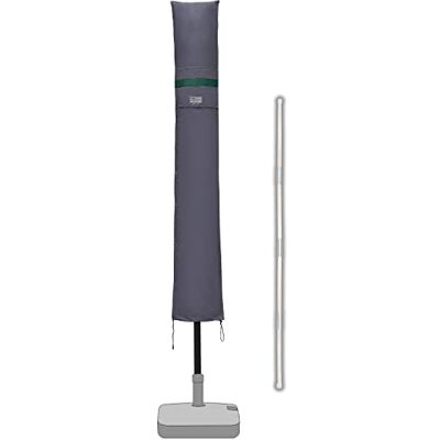 Sekey Funda para Ø300 cm Sombrilla, Funda para Parasol Jardín, Funda Protectora de Sombrilla,100% poliéster,Equipado con Varilla Telescópica,Impermeable,Gris oscuro Sekey Funda para Ø300 cm Sombrilla, Funda para Parasol Jardín, Funda Protectora de Sombrilla,100% poliéster,Equipado con Varilla Telescópica,Impermeable,Gris oscuro