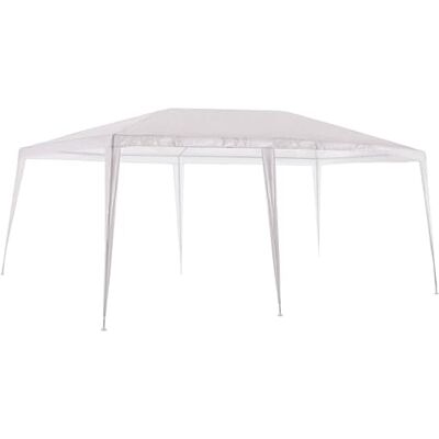 LOLAhome Carpa Cenador Gazebo Exterior Desmontable 3x6 m Blanco LOLAhome Carpa Cenador Gazebo Exterior Desmontable 3x6 m Blanco