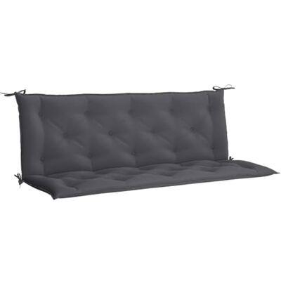 vidaXL Cojín de Banco de Jardín, Cojín de Columpio Asiento, Cojín de Mueble, Cojín para Patio Terraza, Tela Oxford Antracita 150x(50+50) x7 cm vidaXL Cojín de Banco de Jardín, Cojín de Columpio Asiento, Cojín de Mueble, Cojín para Patio Terraza, Tela Oxford Antracita 150x(50+50) x7 cm