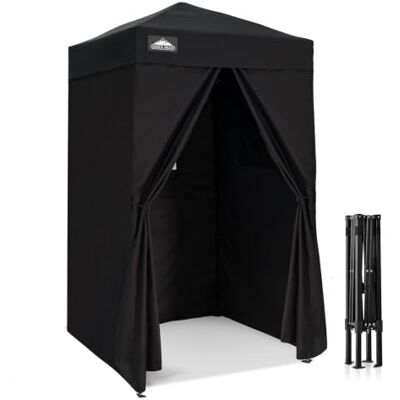 Eagle Carpa Plegable Compacta 1.2x1.2m, Toldo Parasol, Cambiador y Cabina de Privacidad Portátil para Piscina, Sesiones de Fotos o Camping, Negro Eagle Carpa Plegable Compacta 1.2x1.2m, Toldo Parasol, Cambiador y Cabina de Privacidad Portátil para Piscina, Sesiones de Fotos o Camping, Negro