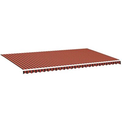 vidaXL Tela de Repuesto para Toldo Parte Superior Dosel Lona Recambio Jardín Patio Terraza Balcón Parasol Refugio Impermeable Naranja y Marrón 6x3,5 m vidaXL Tela de Repuesto para Toldo Parte Superior Dosel Lona Recambio Jardín Patio Terraza Balcón Parasol Refugio Impermeable Naranja y Marrón 6x3,5 m