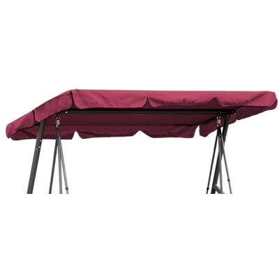 QUICK STAR Techo Columpio 210 x 145 cm Burdeos Impermeable Funda Repuesto Balancin Toldo de Reemplazo Universal UV 50 Cubierta para Columpio de Jardín de 3 Plazas QUICK STAR Techo Columpio 210 x 145 cm Burdeos Impermeable Funda Repuesto Balancin Toldo de Reemplazo Universal UV 50 Cubierta para Columpio de Jardín de 3 Plazas