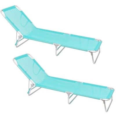 LOLAhome Pack 2 Tumbonas Jardín Exterior, Ligera Plegable y Reclinable LOLAhome Pack 2 Tumbonas Jardín Exterior, Ligera Plegable y Reclinable