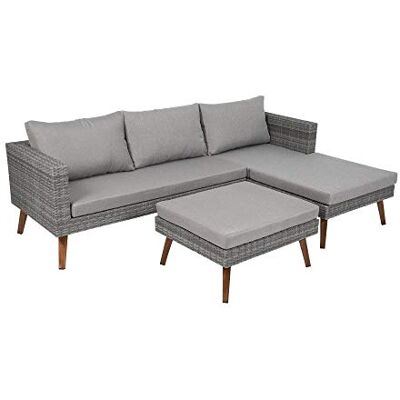 greemotion Gomera Conjunto de Muebles de jardín, Gris greemotion Gomera Conjunto de Muebles de jardín, Gris