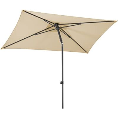 Schneider -Schirme Sombrilla Sevilla, natural, 240 x 140 cm, rectangular, , estructura de acero, revestimiento de poliéster, 4,6 kg Schneider -Schirme Sombrilla Sevilla, natural, 240 x 140 cm, rectangular, , estructura de acero, revestimiento de poliéster, 4,6 kg
