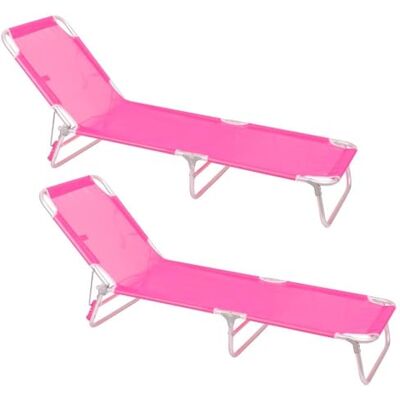 LOLAhome Pack 2 Tumbonas Jardín Exterior, Ligera Plegable y Reclinable LOLAhome Pack 2 Tumbonas Jardín Exterior, Ligera Plegable y Reclinable