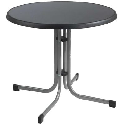 Sieger Mesa Lateral para Exterior (Acero), Color Grafito, ø 86 cm Sieger Mesa Lateral para Exterior (Acero), Color Grafito, ø 86 cm